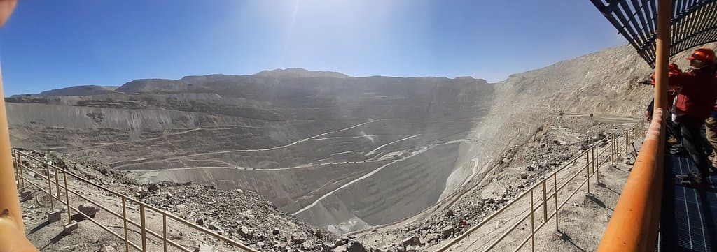 vista panorâmica da mina