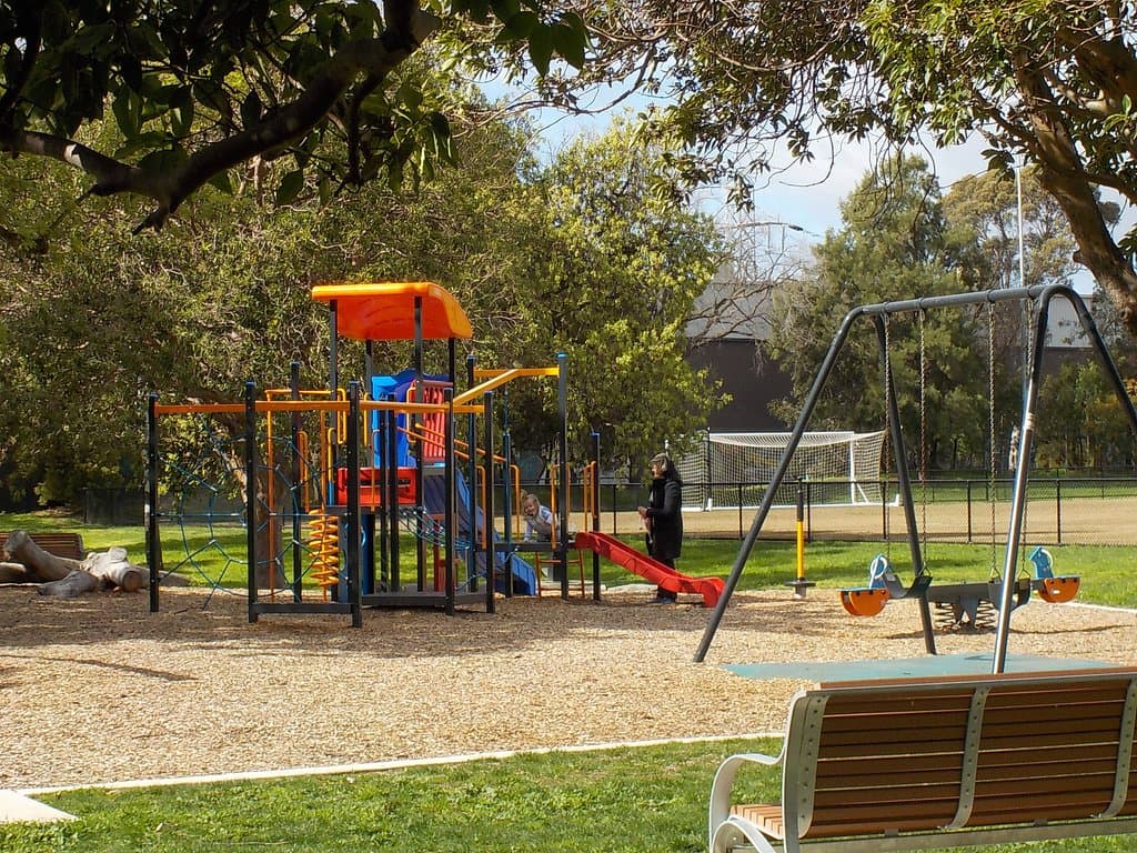 enclosed playground