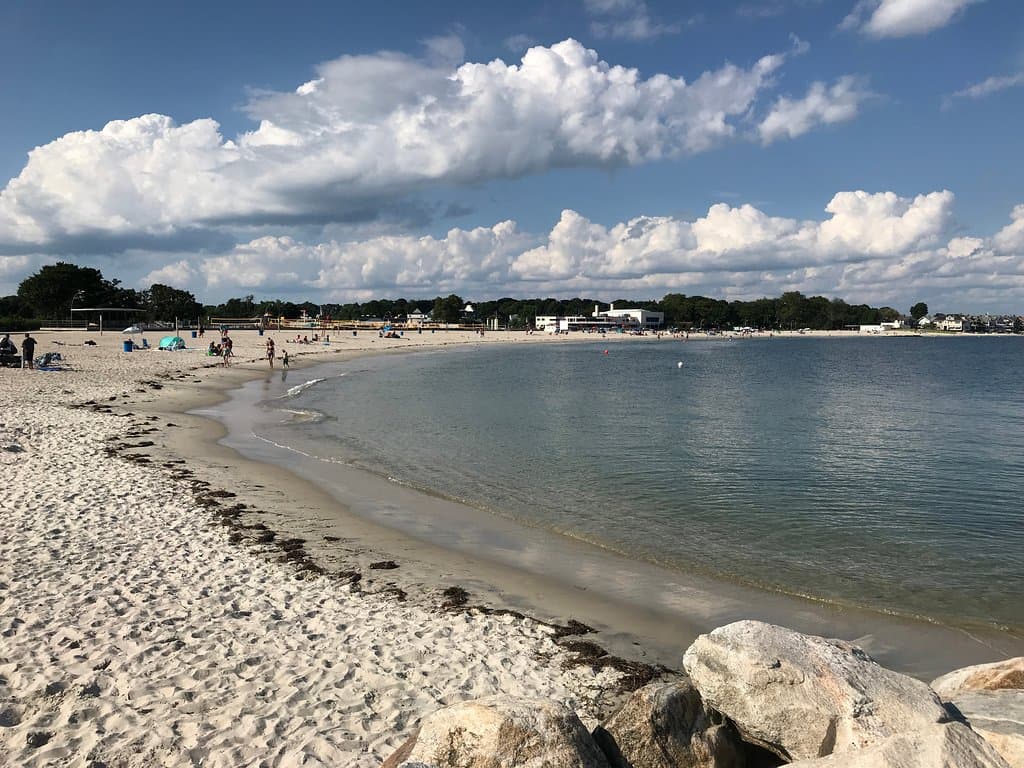 The beach itself