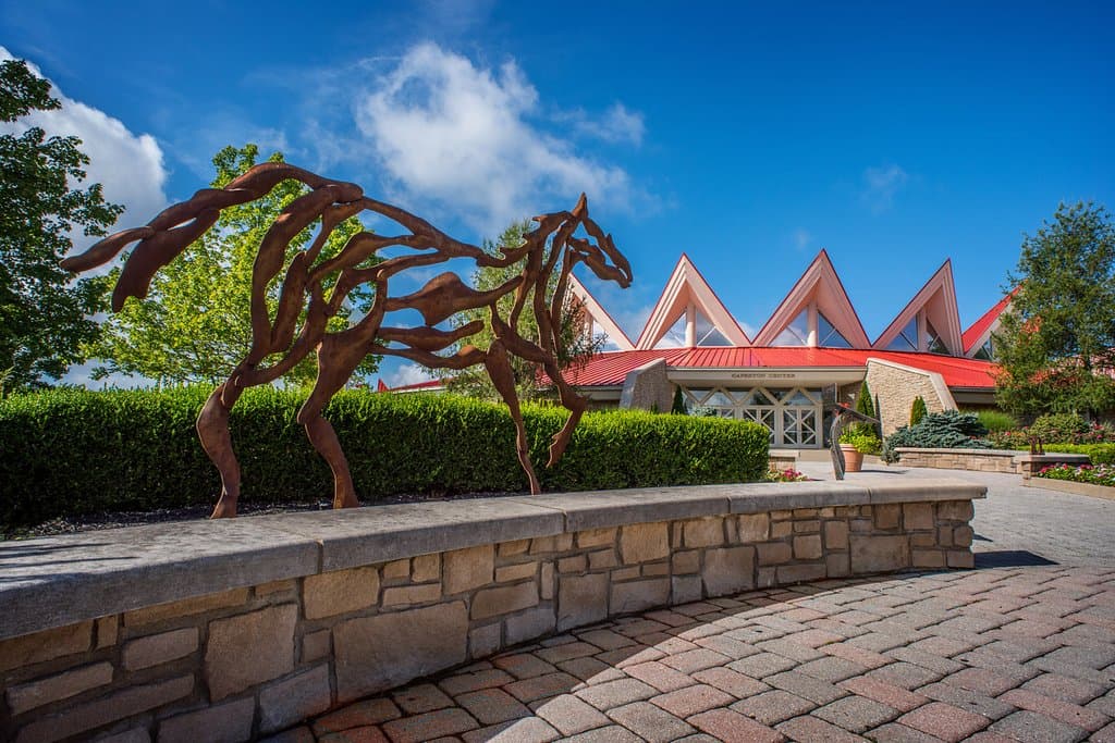 Tamarack's front walkway!