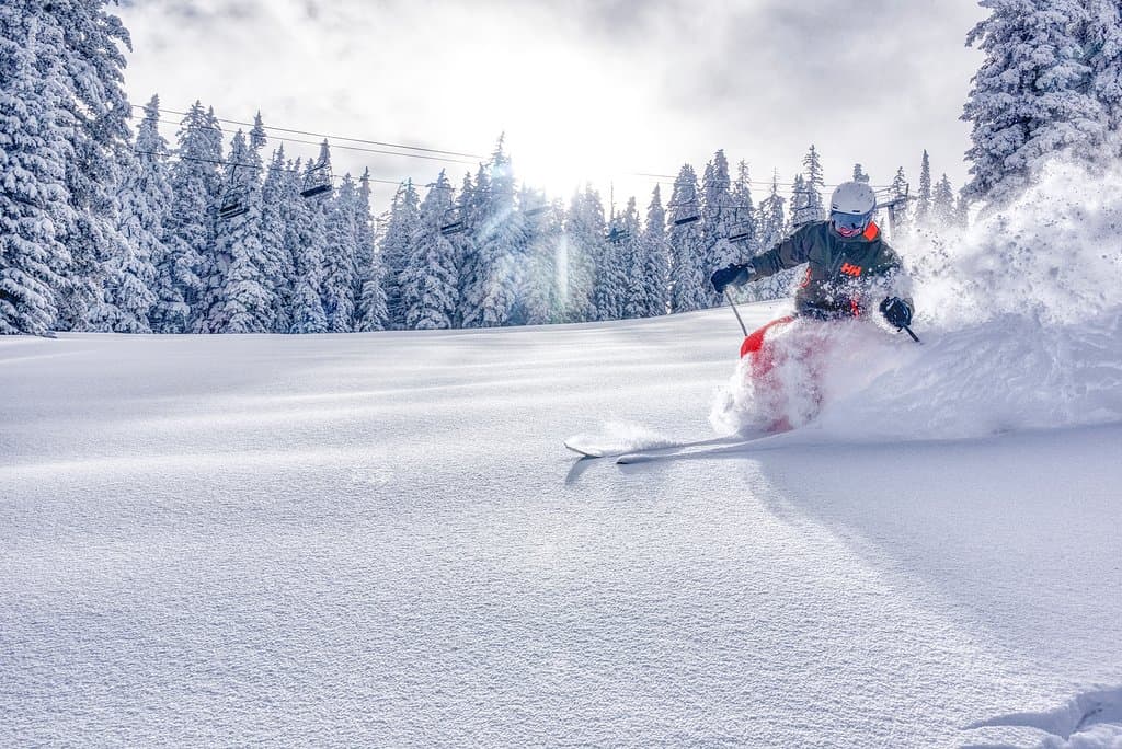 Powder day at Ski Santa Fe!