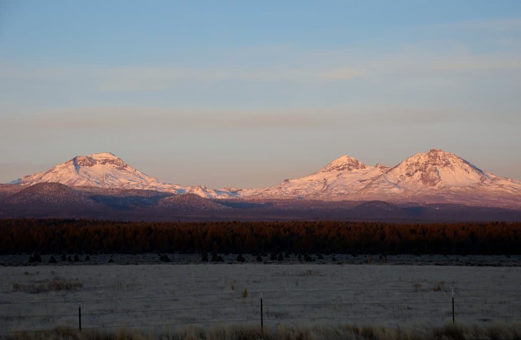 The Three Sisters from the viewpoint
