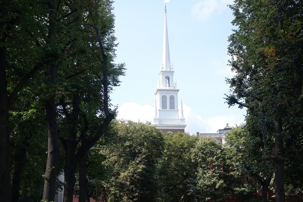 This spire is a most prominent site on the city skyline