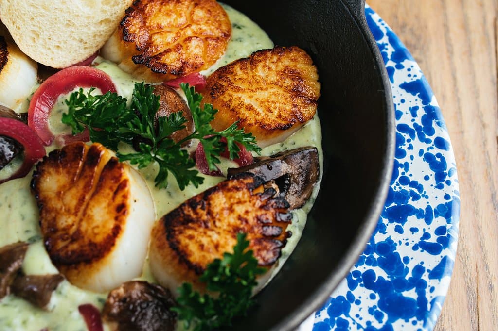 Burgundy Sea Scallops