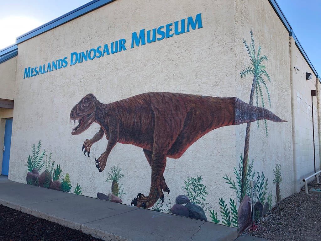 The famous mural artist ,Doug Quarles, just finished our very own Dinosaur mural at the Mesaland's Dinosaur Museum in Tucumcari.  