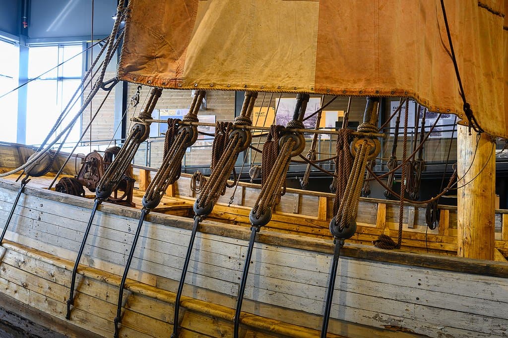 Jekt Anna Karoline, a authenic traditional cargo vessel
Photo: Nordland Museum/Ernst Furuhatt