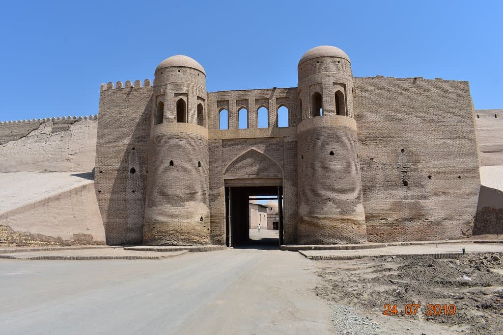 south view of gate  - from K Yakubov Street