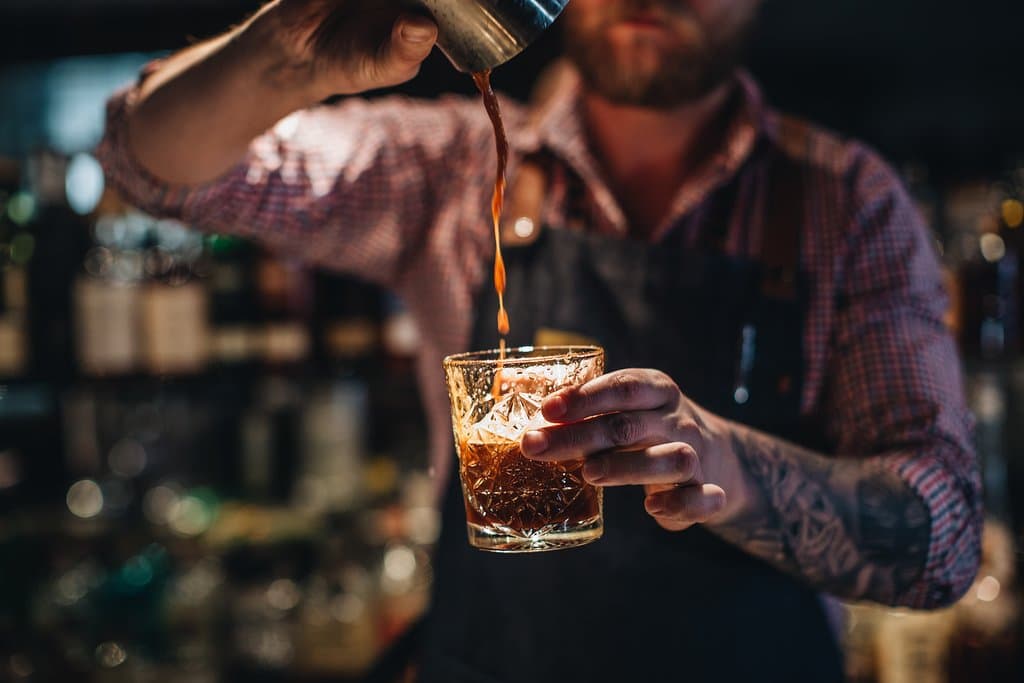 Making a cocktail