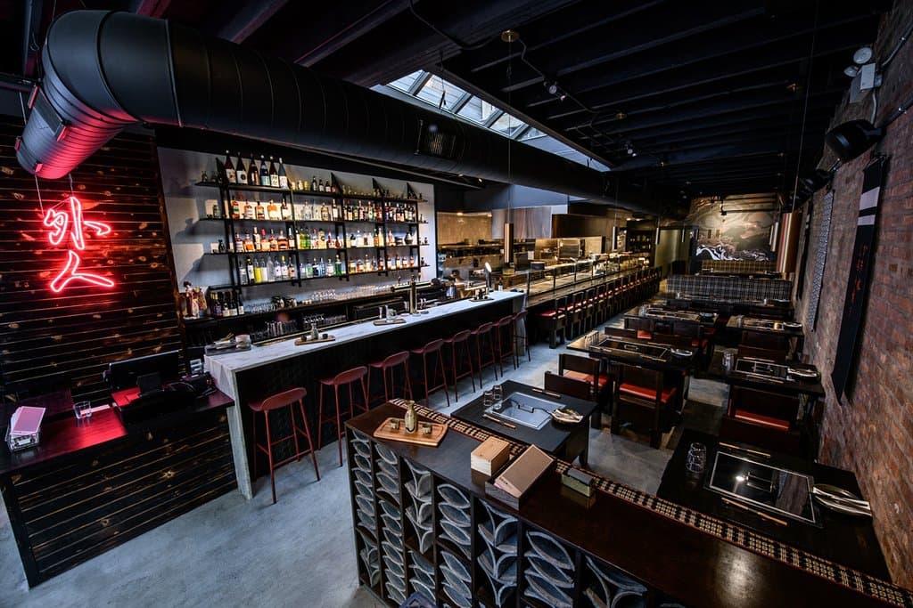 Gaijin dining room, bar and chef's counter