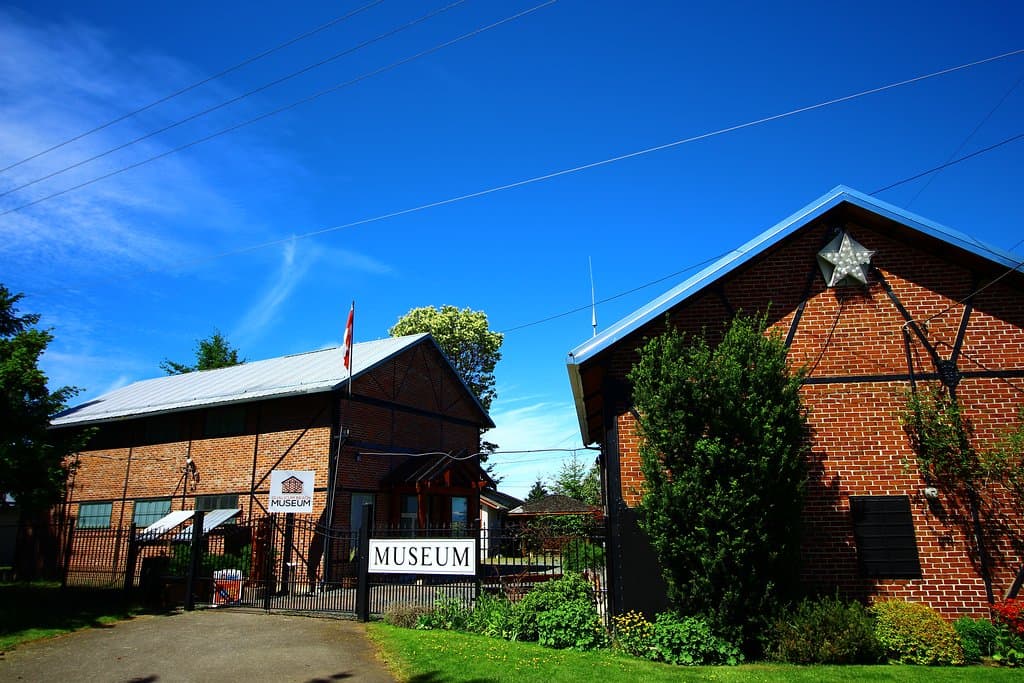 The museum grounds have two historic brick and steel powerhouse buildings