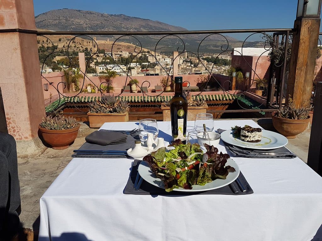 Roof terrace at Bistro Laaroussa