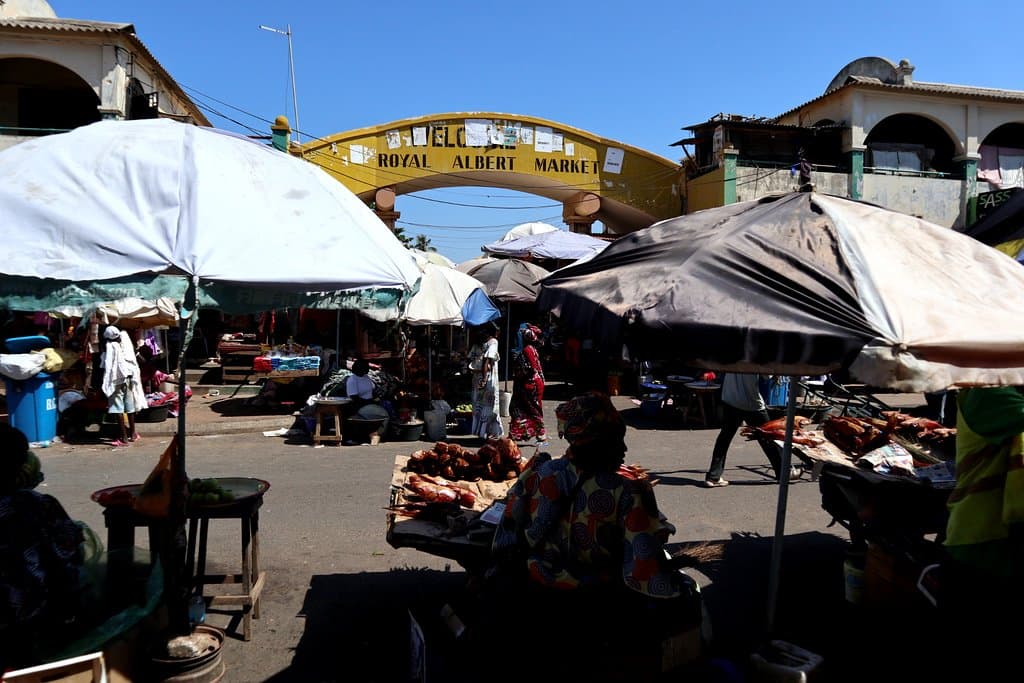 Ingången till Albert Market