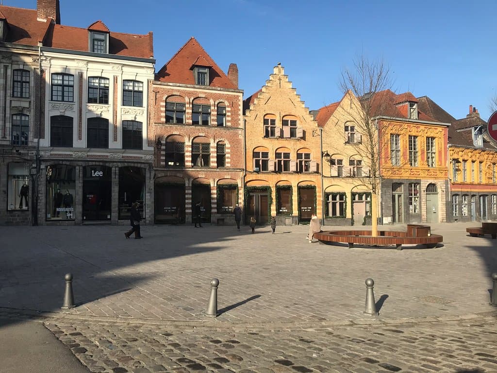 Place du Lion dOr et son nouvel espace piéton