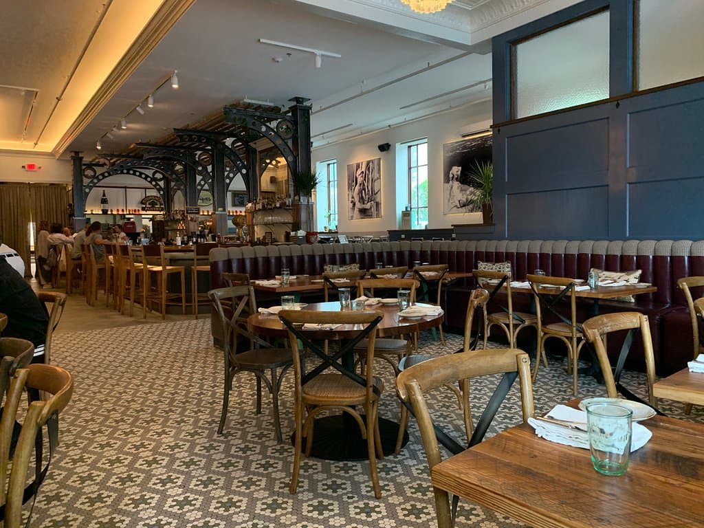 Dining Area & Bar--Stoneacre Brasserie--28 Washington Square--Newport, RI