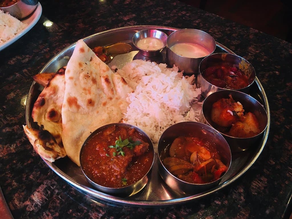 Lamb Thali.
