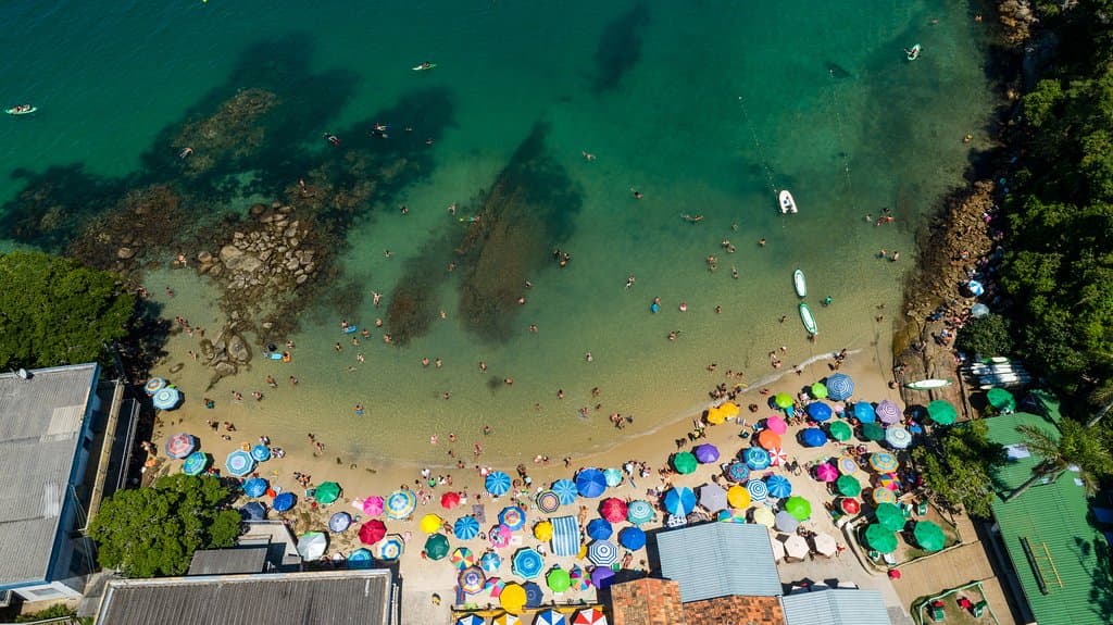 Praia da Sepultura vista de cima 