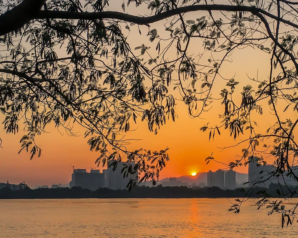 Sunset at Kolshet Creek Thane