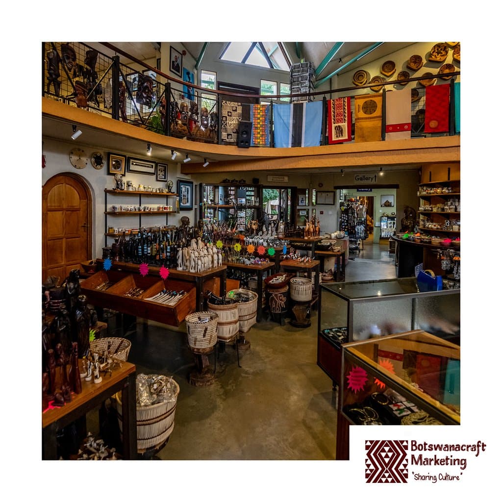 A view from inside our craft shop.