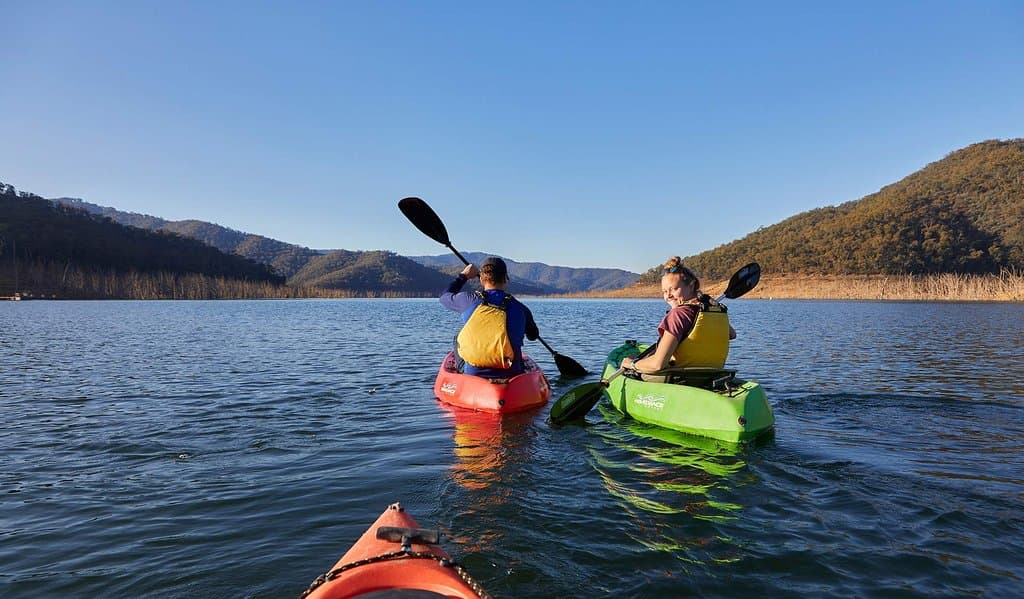 Kayaking at Lake Eildon National Park