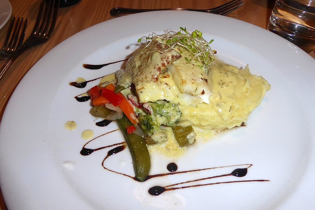 Fish and vegetables