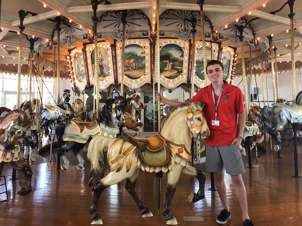 This operator was so knowledgeable about the historic carousel. He answered all questions, was interesting & I learned so much about not only the carved animals but the musical organ.