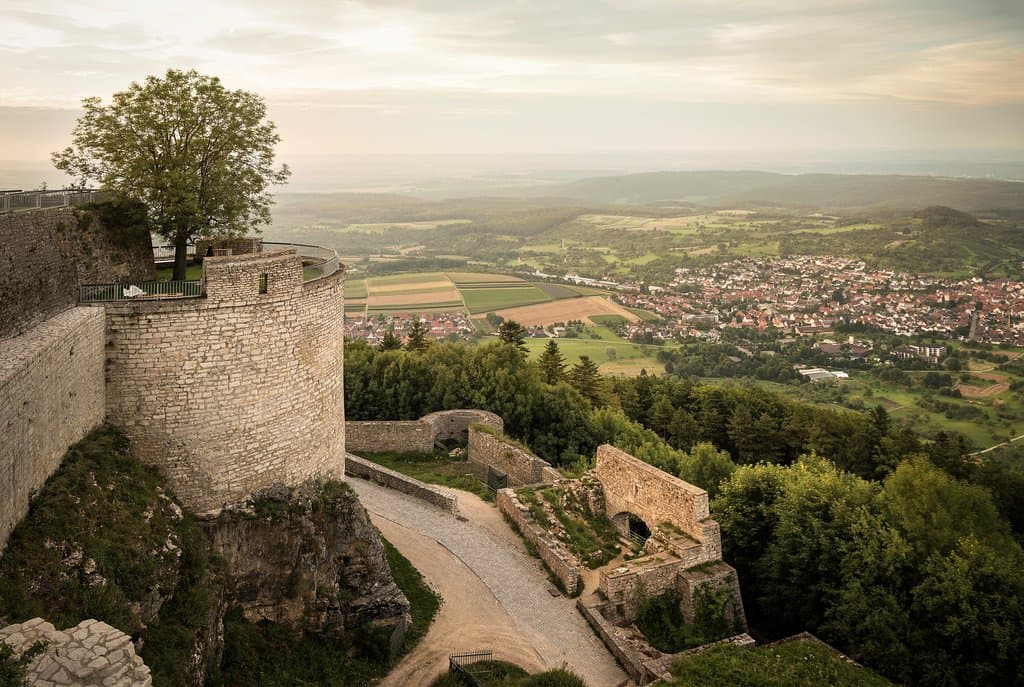 Blick von der Festungsruine Hohenneuffen