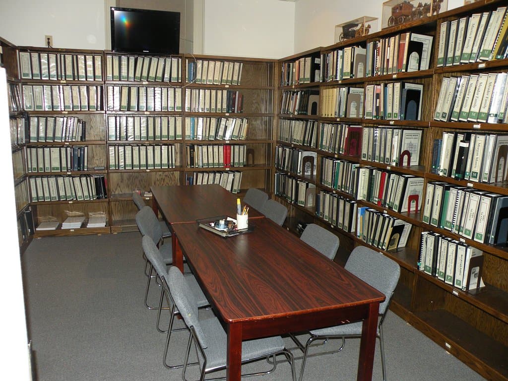 Part of the Genealogical Library. 