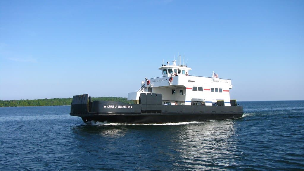One of the ferry boats