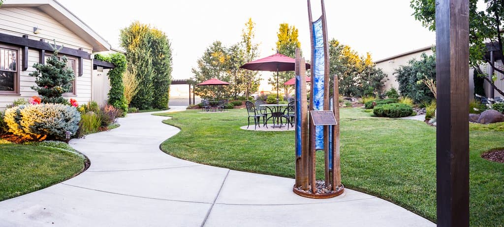 Front entrance and courtyard