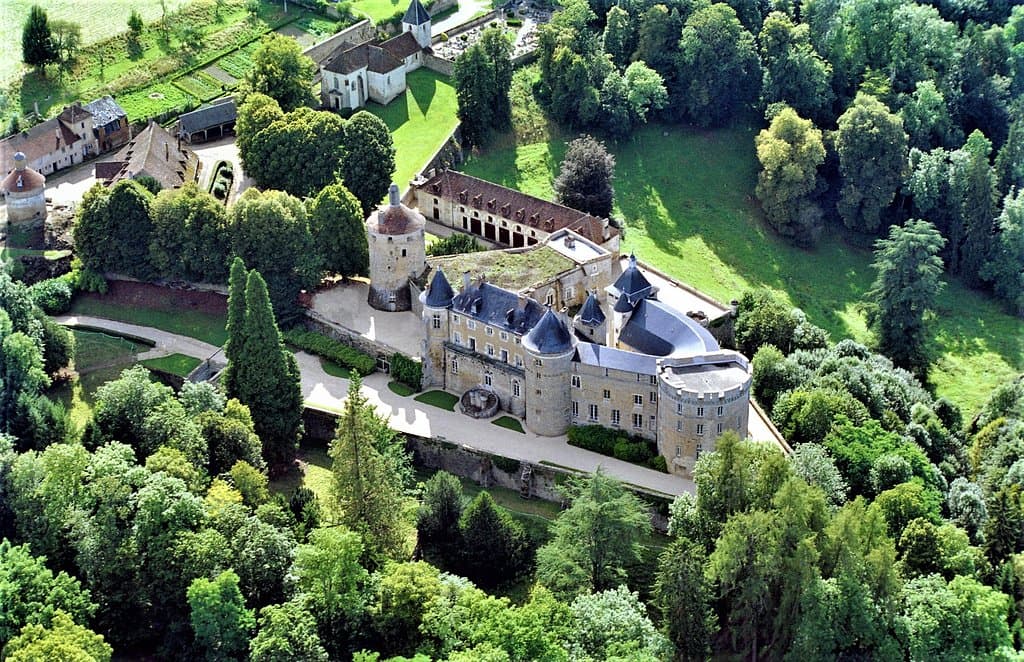 Château de Chastellux - vue du ciel