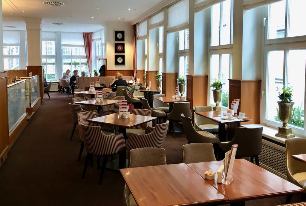 Niederegger café upstairs in the main building