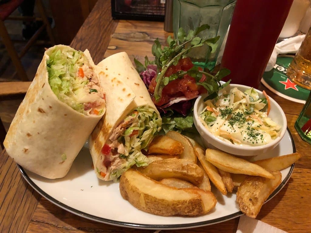 迫力ある美味しいハンバーガー