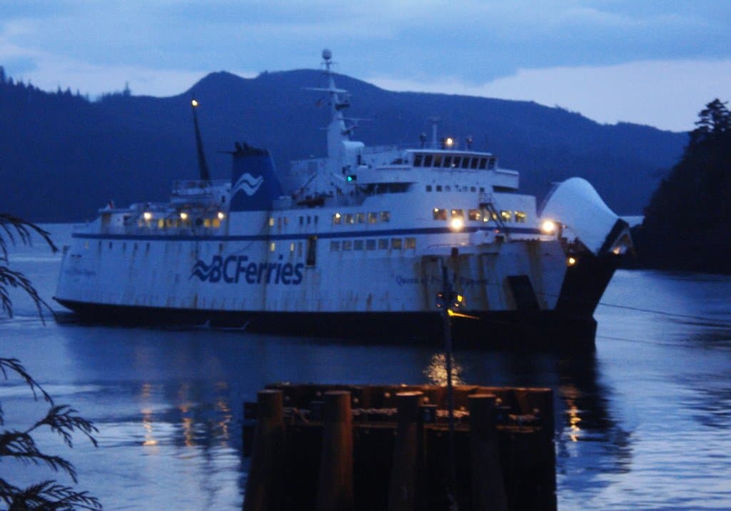 Queen of Prince Rupert docking at Skidegate