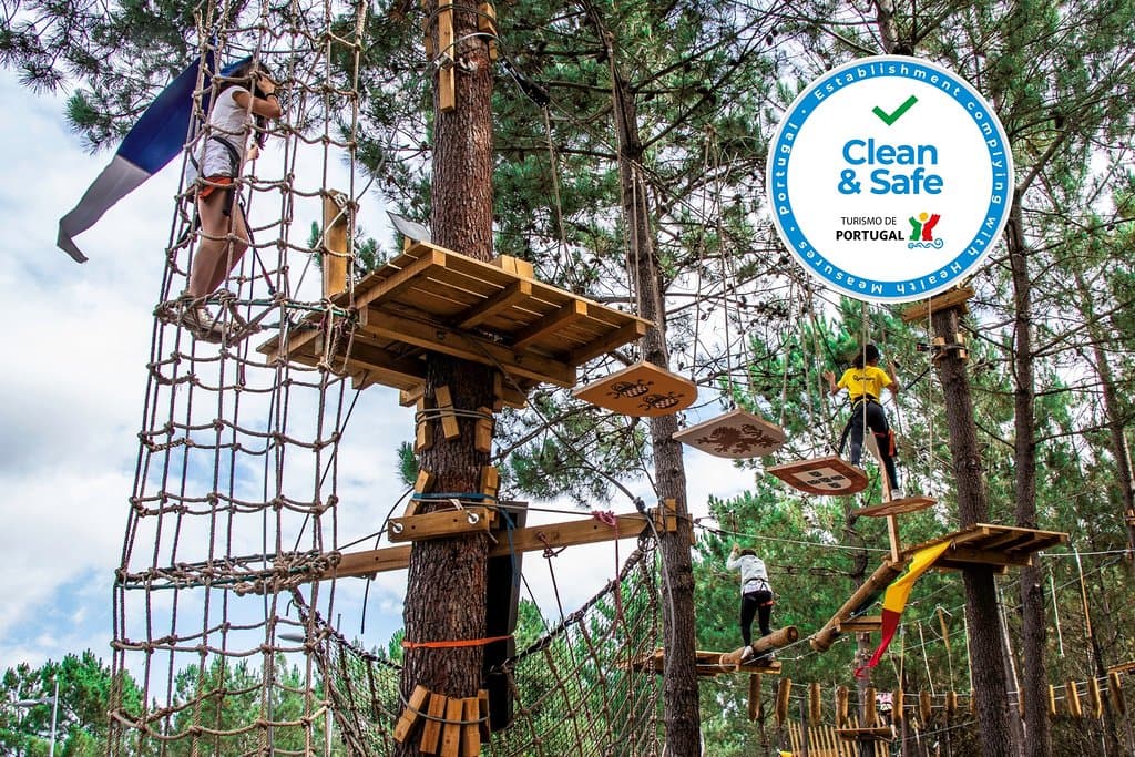 Parque Aventura São Jorge com logo CLEAN&SAFE