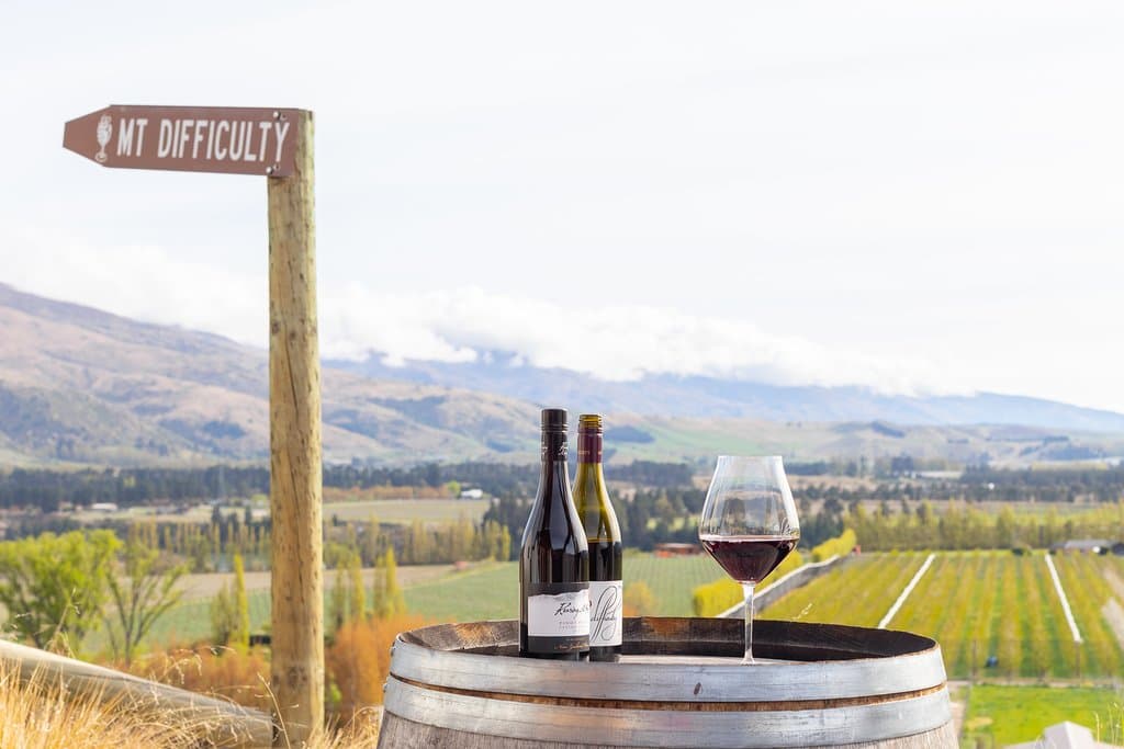 Mt Difficulty and Roaring Meg Pinot Noir available for tastings and bottles to take away. 