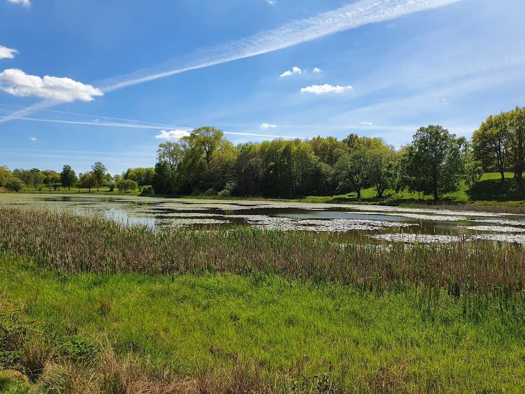 Kungsmarken Natura 2000 area  with Glomsjön lake in Lund municipality.