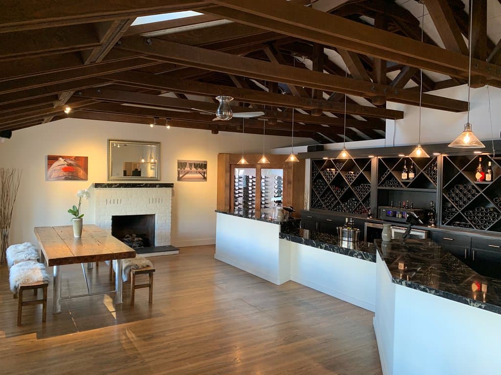 Our tasting room has an elegant but comfortable ambience. 