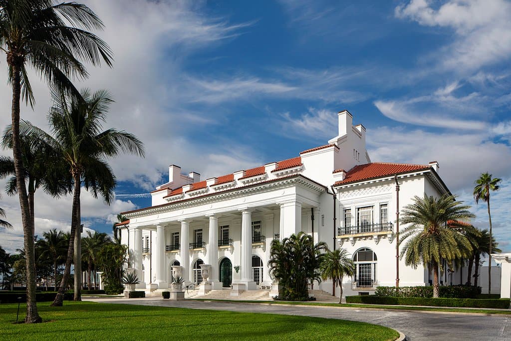 Whitehall is a National Historic Landmark and is open to the public as the Flagler Museum, offering self-guided tours, changing exhibitions, and special programs.