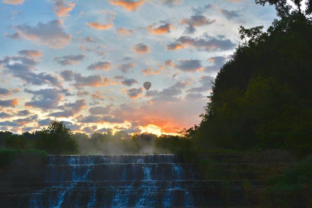 Beautiful Thunder Bay Falls in The Galena Territory! Visit thegalenaterritory.com or call 815-777-2000 to "Come for a visit, Stay for a Lifestyle!" 
#galenacountry #galenaillinois #galenaIL #enjoyillinois #gettogalena #thunderbayfalls