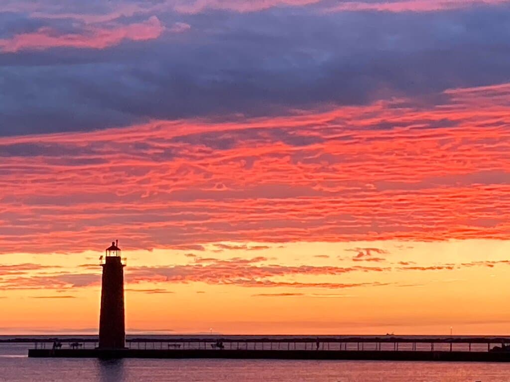 Sunset in Pere Marquette Park - July 2020 