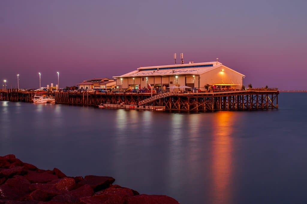 Stokes Hill Wharf casual dining open 7 days.