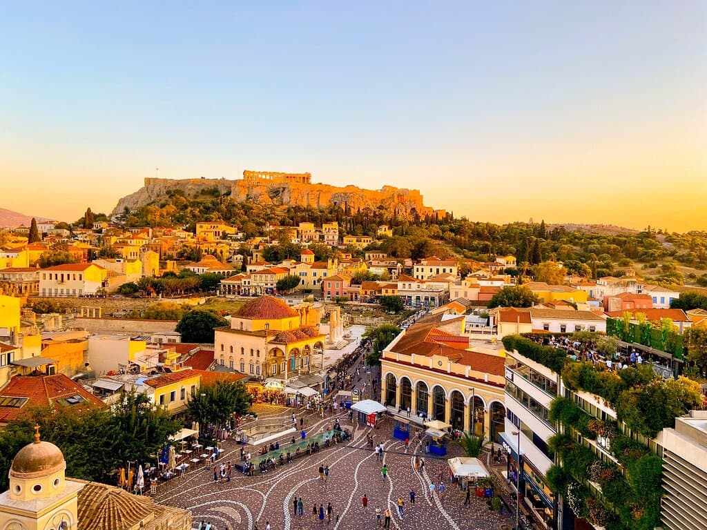 Enjoy a Rooftop Drink with Acropolis Views