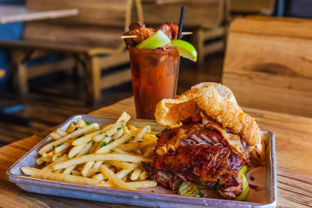 The Porker paired with Bloody Mary