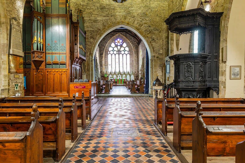 View of chancel from the nave