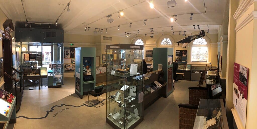 Inside the museum at Windsor Guildhall.