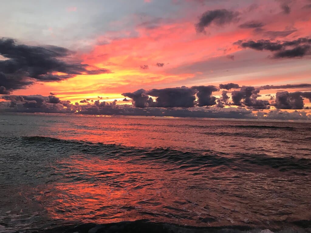 Закат на Куршской косе