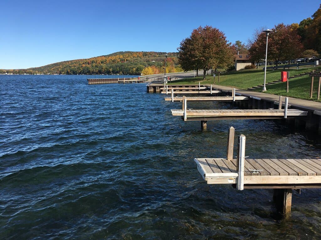 dock  space  and  launch  ramp  area