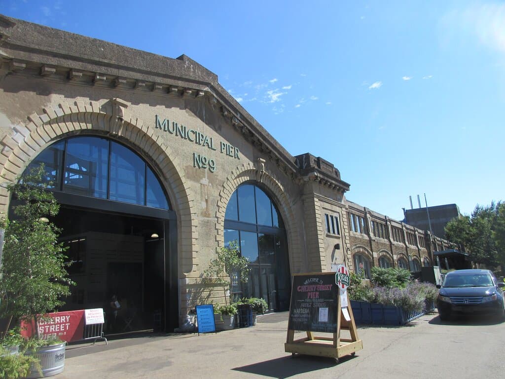 Pier 9 is the end of  Cherry Street