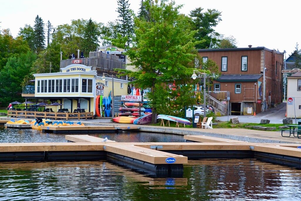 Docks along the river