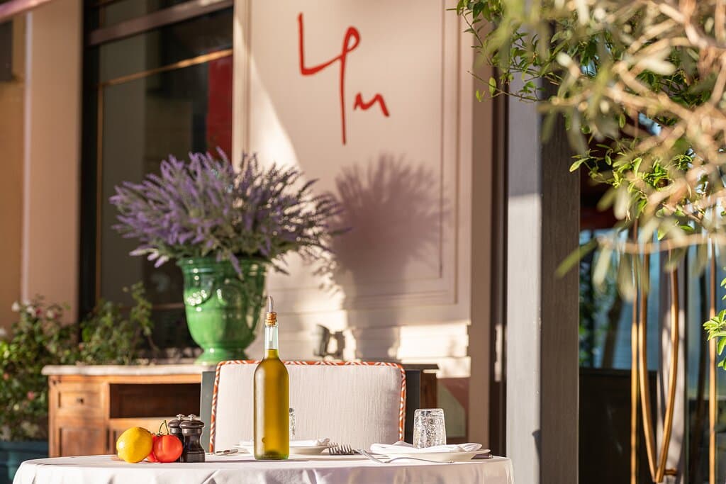 New French Riviera inspired terrace